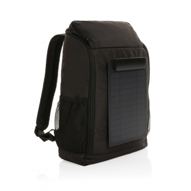 Logo trade promotional product photo of: Pedro AWARE™ RPET deluxe backpack with 5W solar panel
