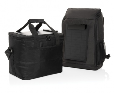 Logo trade promotional product photo of: Pedro AWARE™ RPET deluxe backpack with 5W solar panel