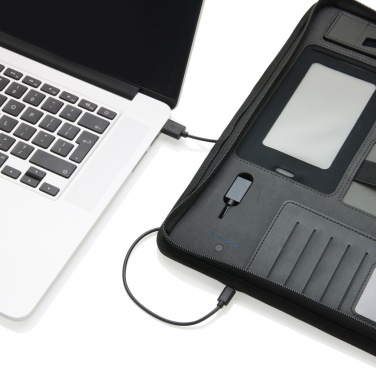 Logo trade business gifts image of: Tech portfolio with powerbank