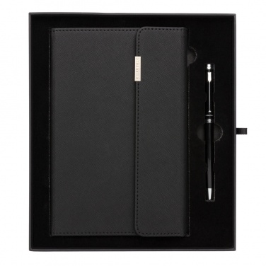Logotrade promotional items photo of: Swiss Peak deluxe A5 notebook and pen set