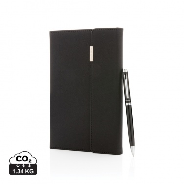 Logotrade promotional gift image of: Swiss Peak deluxe A5 notebook and pen set