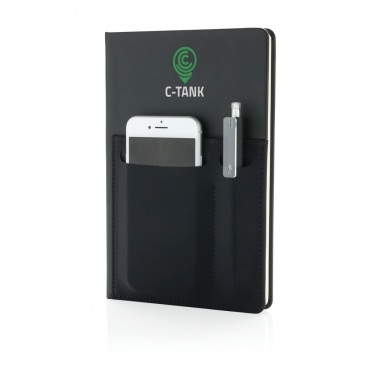 Logotrade corporate gift image of: A5 Deluxe notebook with smart pockets