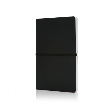 Logo trade promotional gift photo of: Deluxe softcover A5 notebook