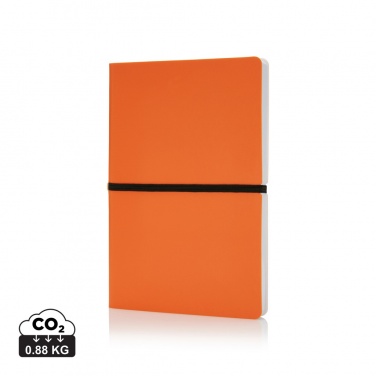 Logo trade promotional giveaway photo of: Deluxe softcover A5 notebook