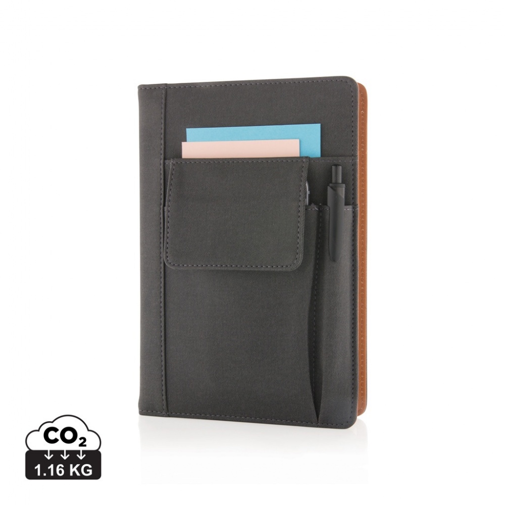 Logotrade promotional merchandise image of: Notebook with phone pocket