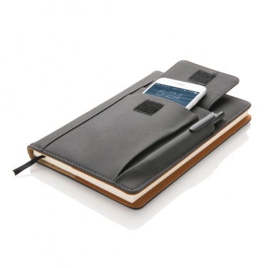 Logotrade advertising products photo of: Notebook with phone pocket
