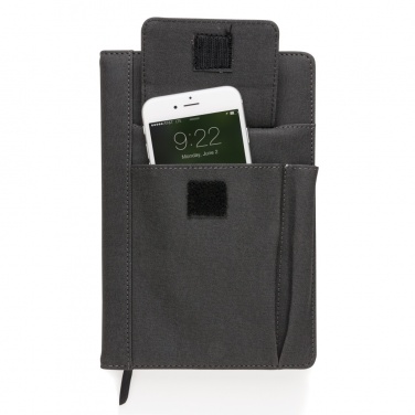 Logo trade promotional gifts picture of: Notebook with phone pocket