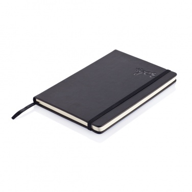 Logo trade promotional merchandise picture of: Deluxe hardcover PU A5 notebook