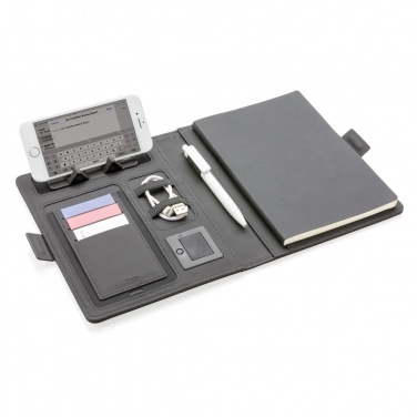 Logo trade promotional merchandise image of: Air 5W wireless charging notebook cover A5