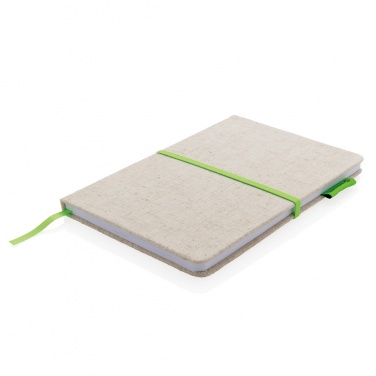 Logotrade business gifts photo of: A5 jute notebook