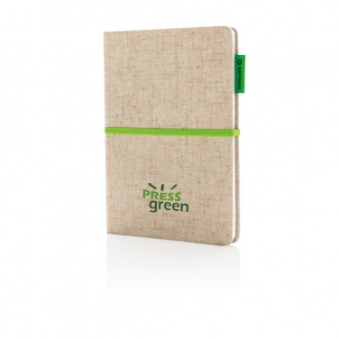 Logotrade advertising product picture of: A5 jute notebook