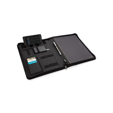Logotrade advertising products photo of: Air 5W wireless charging portfolio A4 w/ 5000 mAh powerbank
