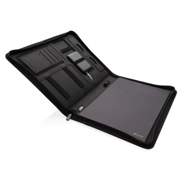 Logotrade corporate gift picture of: Air 5W wireless charging portfolio A4 w/ 5000 mAh powerbank