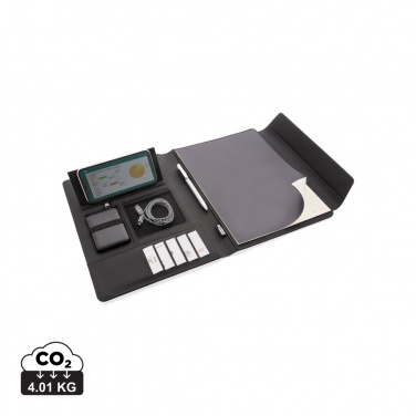 Logotrade promotional merchandise picture of: Fiko 5W wireless charging portfolio A4 with powerbank