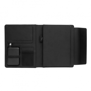 Logotrade promotional gift picture of: Fiko wireless charging A5 portfolio with powerbank