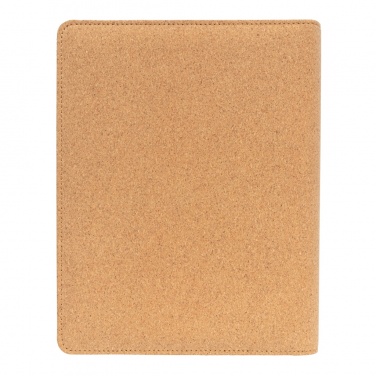 Logo trade corporate gift photo of: Deluxe cork portfolio A5 with pen