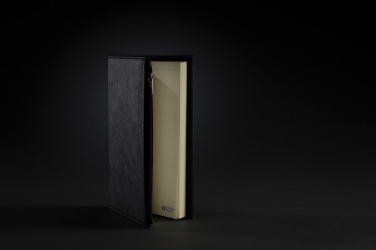 Logo trade promotional giveaways image of: Swiss Peak A5 PU notebook with zipper pocket