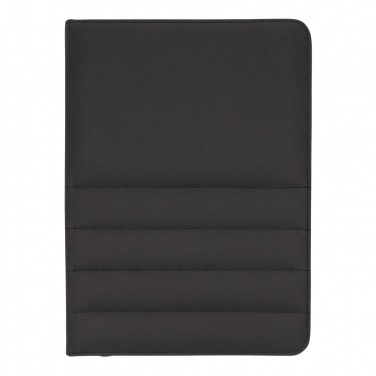Logo trade business gifts image of: Impact AWARE™ RPET A4 portfolio with zipper