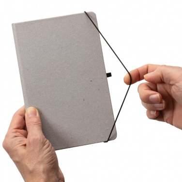 Logo trade promotional product photo of: Recycled leather hardcover notebook A5