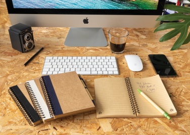 Logotrade promotional merchandise photo of: Kraft spiral notebook with pen