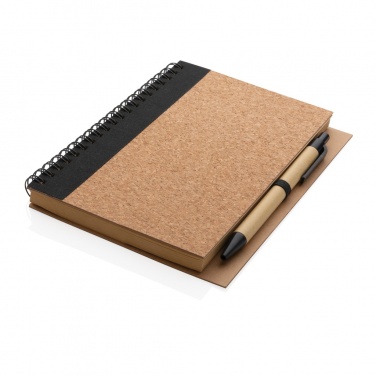 Logotrade promotional merchandise photo of: Cork spiral notebook with pen