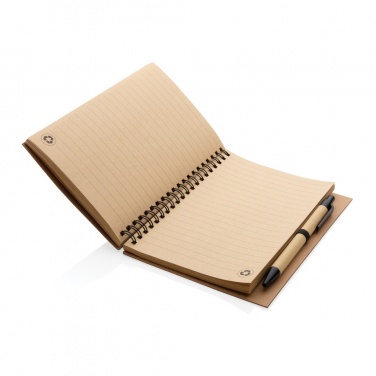 Logotrade promotional products photo of: Cork spiral notebook with pen
