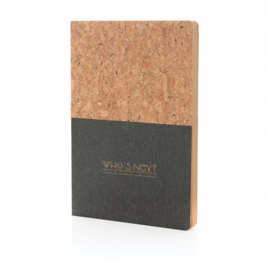 Logotrade promotional giveaways photo of: A5 cork & kraft notebook