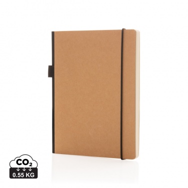 Logotrade promotional gift image of: A5 deluxe kraft hardcover notebook