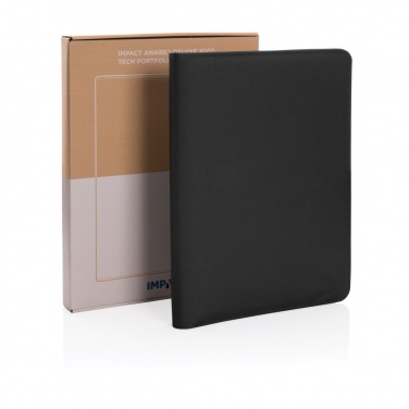 Logo trade corporate gifts image of: Impact Aware™ deluxe 300D tech portfolio with zipper