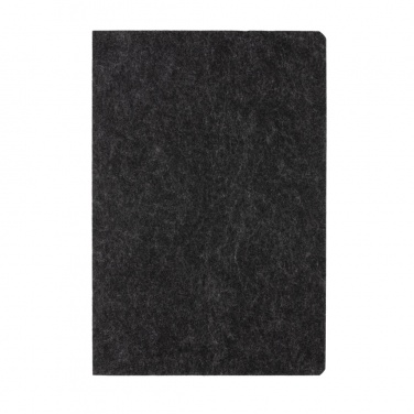 Logotrade promotional giveaway picture of: Phrase GRS certified recycled felt A5 notebook