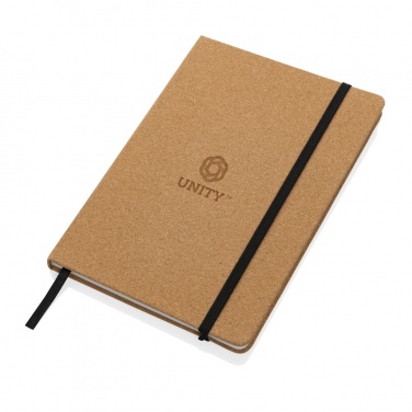 Logo trade promotional gifts picture of: Stoneleaf A5 cork and stonepaper notebook