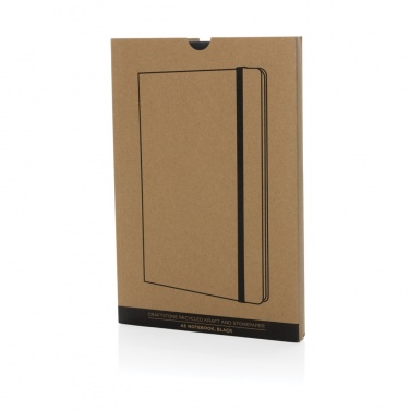 Logo trade promotional item photo of: Craftstone A5 recycled kraft and stonepaper notebook