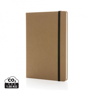 Logo trade promotional items picture of: Craftstone A5 recycled kraft and stonepaper notebook