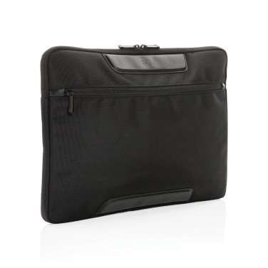 Logotrade promotional merchandise image of: Swiss Peak AWARE™ RPET Voyager 15.6" laptop sleeve