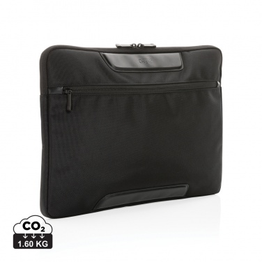 Logo trade promotional merchandise picture of: Swiss Peak AWARE™ RPET Voyager 15.6" laptop sleeve
