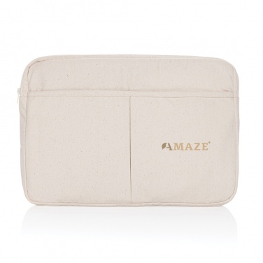 Logotrade promotional merchandise photo of: Laluka AWARE™ recycled cotton 15.6 inch laptop sleeve