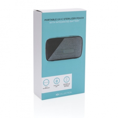 Logotrade business gift image of: Portable UV-C steriliser pouch with integrated battery