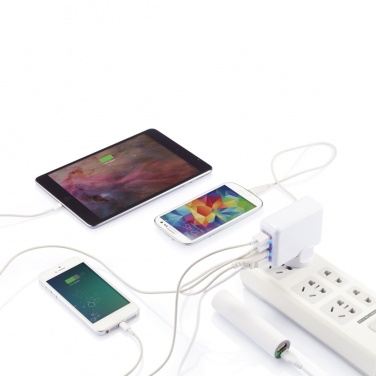 Logotrade corporate gift picture of: Travel plug with 4 USB ports