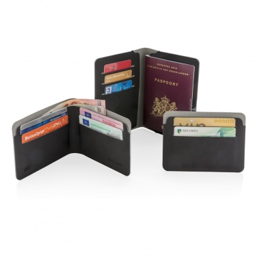 Logo trade business gifts image of: Quebec RFID safe cardholder