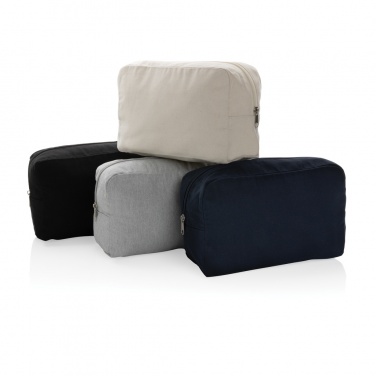 Logotrade promotional giveaway picture of: Impact Aware™ 285 gsm rcanvas toiletry bag undyed