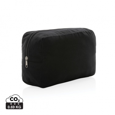 Logo trade corporate gift photo of: Impact Aware™ 285 gsm rcanvas toiletry bag undyed
