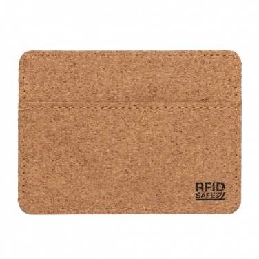 Logo trade promotional giveaways picture of: Cork secure RFID slim wallet