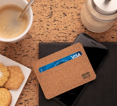 Logotrade advertising products photo of: Cork secure RFID slim wallet