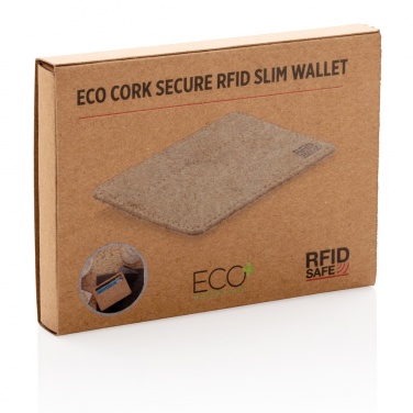 Logotrade corporate gift image of: Cork secure RFID slim wallet