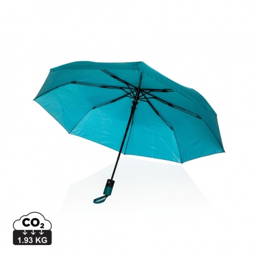 Logo trade corporate gifts picture of: 21" Impact AWARE™ 190T mini auto open umbrella