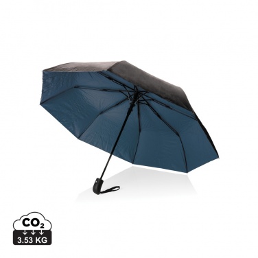 Logo trade promotional gift photo of: 21" Impact AWARE™ RPET 190T Pongee dual colour mini umbrella