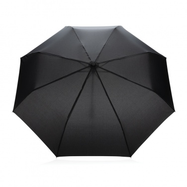 Logo trade promotional merchandise image of: 20.5" Impact AWARE™ RPET 190T Pongee bamboo mini umbrella