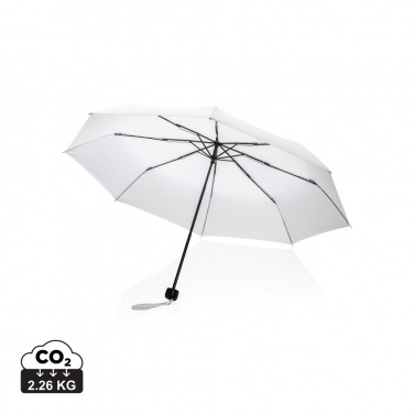 Logo trade promotional products image of: 20.5" Impact AWARE™ RPET 190T mini umbrella