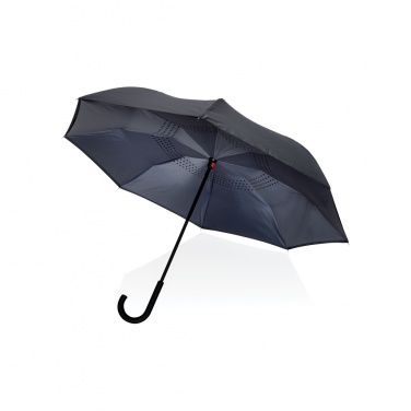Logo trade promotional products picture of: 23" Impact AWARE™ RPET 190T reversible umbrella