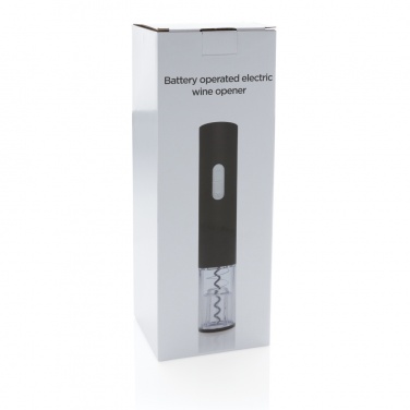 Logo trade promotional merchandise photo of: Electric wine opener - battery operated